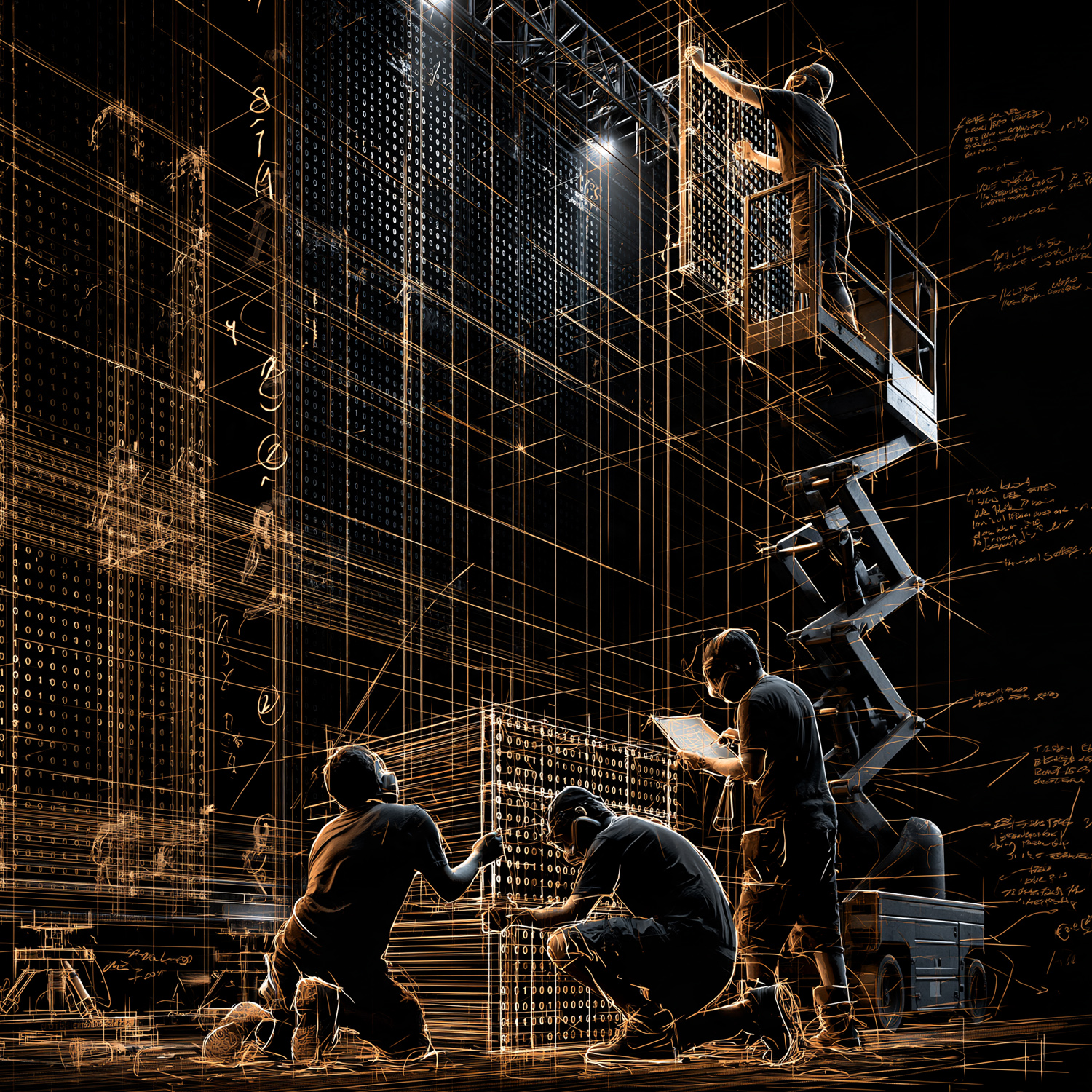 On-site LED hardware installation and crew coordination